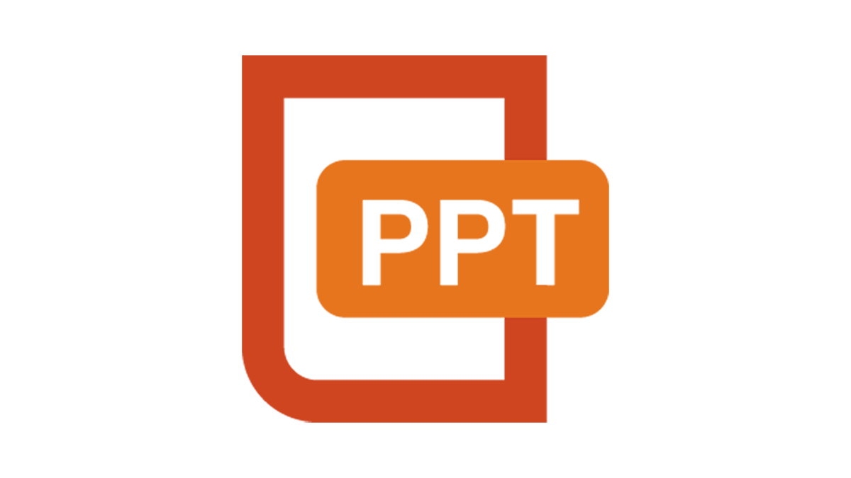 Microsoft PowerPoint icon showing the option to download a ppt file