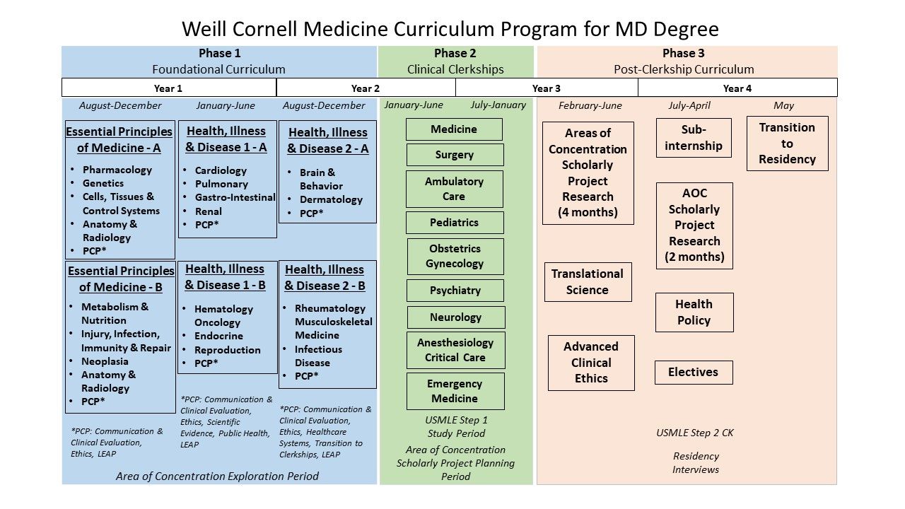 Curriculum At A Glance Medical College   Curriculum Map 12.21.21 1 